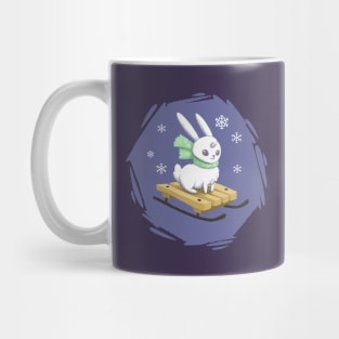 cute winter rabbit Mug